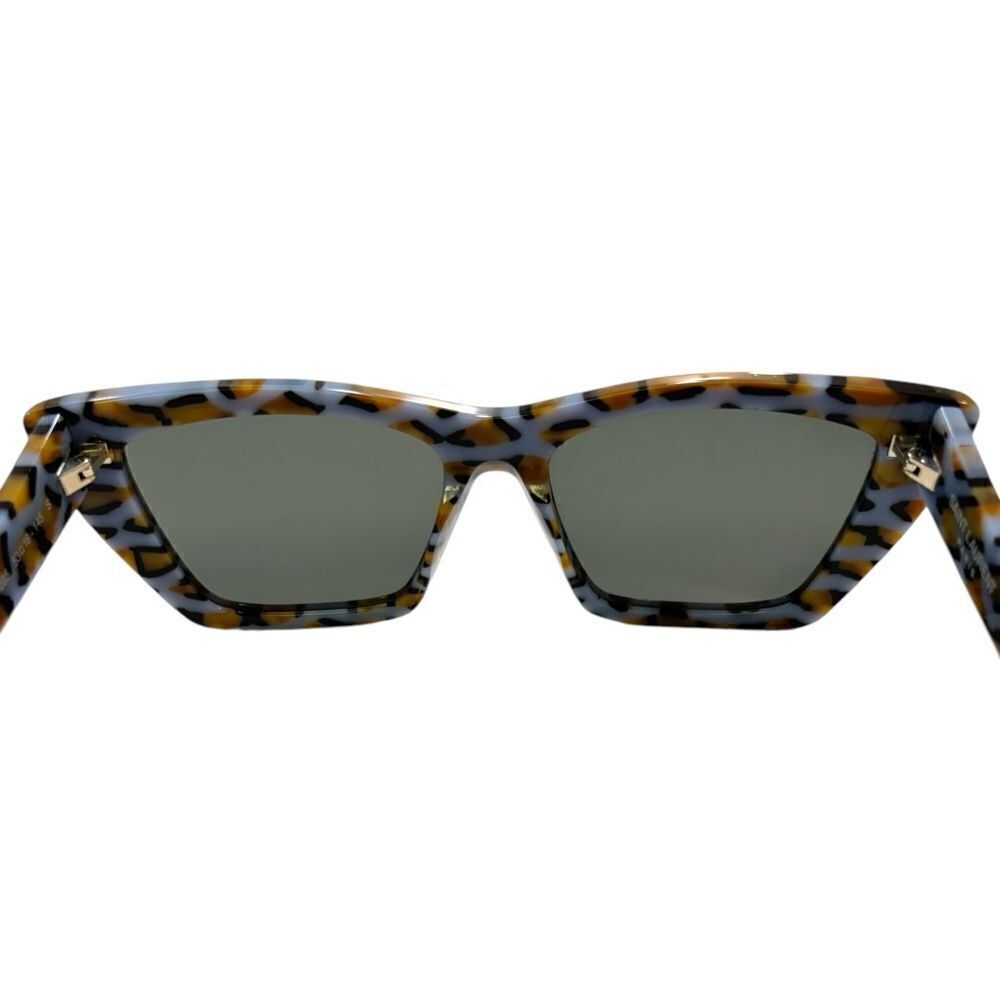 SAINT LAURENT  VIOLET/GREY Tortoise Shell Cat Eye Sunglasses - Picture 10 of 12